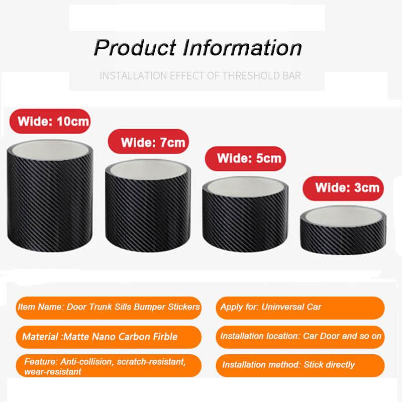 DIY паста против царапин клейкая лента водостойкая защитная полоса нано углеродное волокно автомобильная наклейка авто дверной порог боковое зеркало защитная пленка