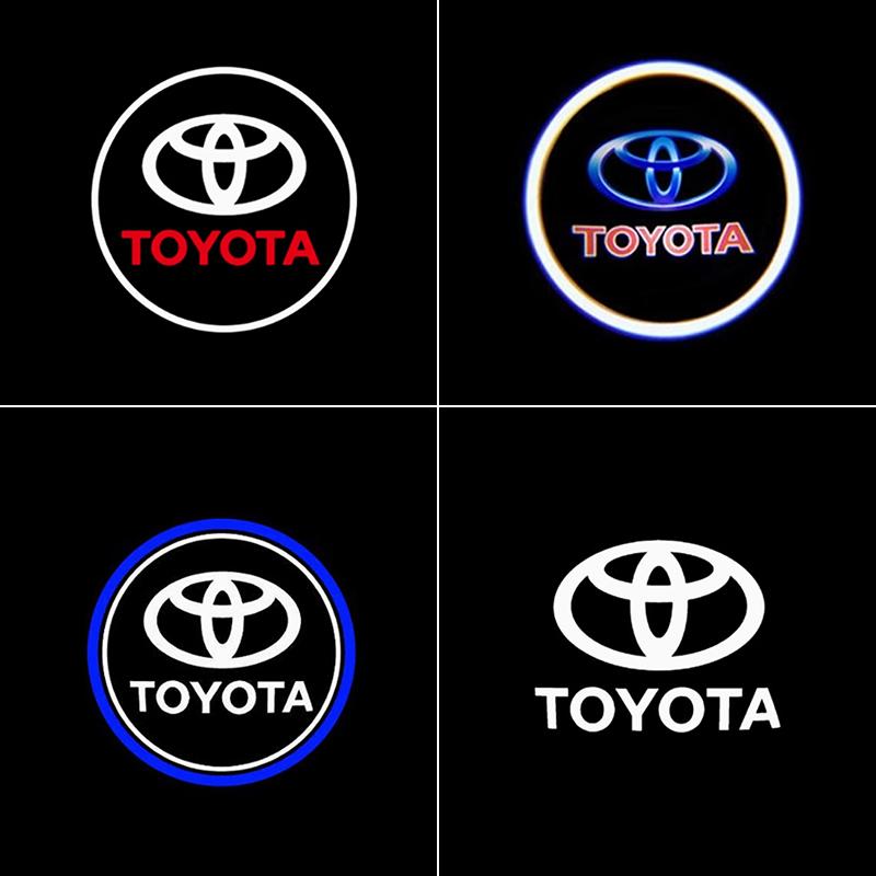 2 шт. Светодиодные приветственные огни для дверей автомобиля для Toyota, Проекторы с логотипом, Подходят для Toyota Highlander / RAV4 / Camry / Avalon / Corolla /pra