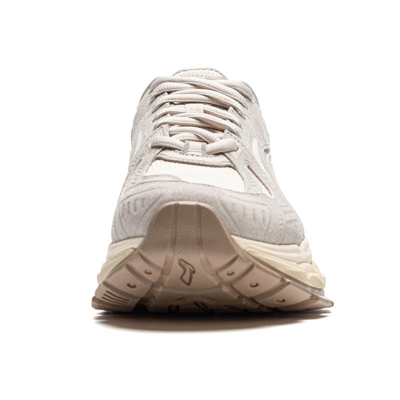 Li Ning Lijun BOW Trend Series универсальные повседневные туфли с низким верхом мужские повседневные туфли светло-серого цвета AZGU061-1