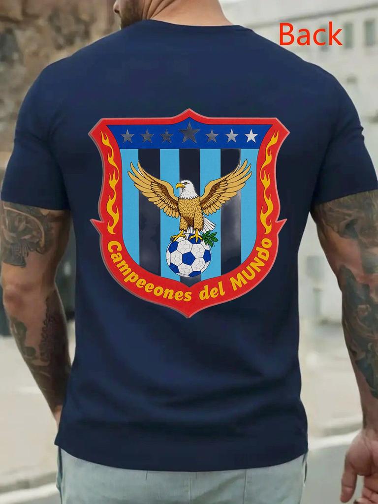 Мужская серая футболка FIFA | Изготовлена из 100% удобной ткани, идеально подходит для повседневной носки, с эмблемой Чемпионов мира