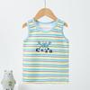 Children's Summer Cartoon Print Cotton Vest - Sleeveless A-Type Top for Boys and Girls
