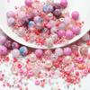 50g/bag Mixed Color Loose Beads Glass Acrylic Beads For DIY Jewelry Making Accessories