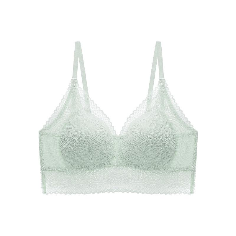 Летний кружевной бюстгальтер с треугольной чашкой, французское нестальное кольцо без рубцов, нижнее белье на спине, тонкий бюстгальтер на бретелях