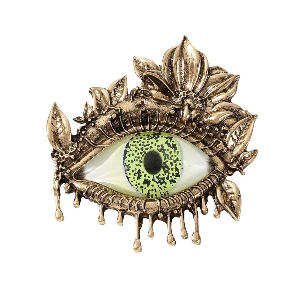 Decoration Luxury Badge Pin Crystal Pendant Rhinestone Eye Brooches Devil Eye Brooch Pin  Gifts