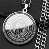 Hip Hop Stainless Steel Virgin Mary Big Crystal Pendant Necklace Men Our Lady of Guadalupe Jewelry virgen de guadalupe NZZZ483S5