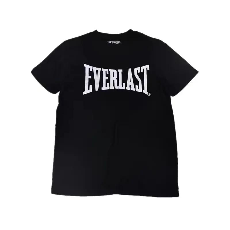 American Single Boxing Sports EVERLAST Loose Casual Short-sleeved Trend T-shirt Letter Printing Youth Summer T-shirt