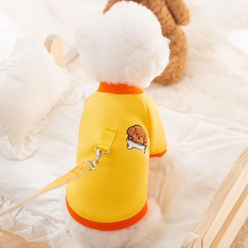 Корейский стиль осень и зима три милых медведя могут тянуть собаку свитер тонкий бархат кошка питомец плюшевая одежда