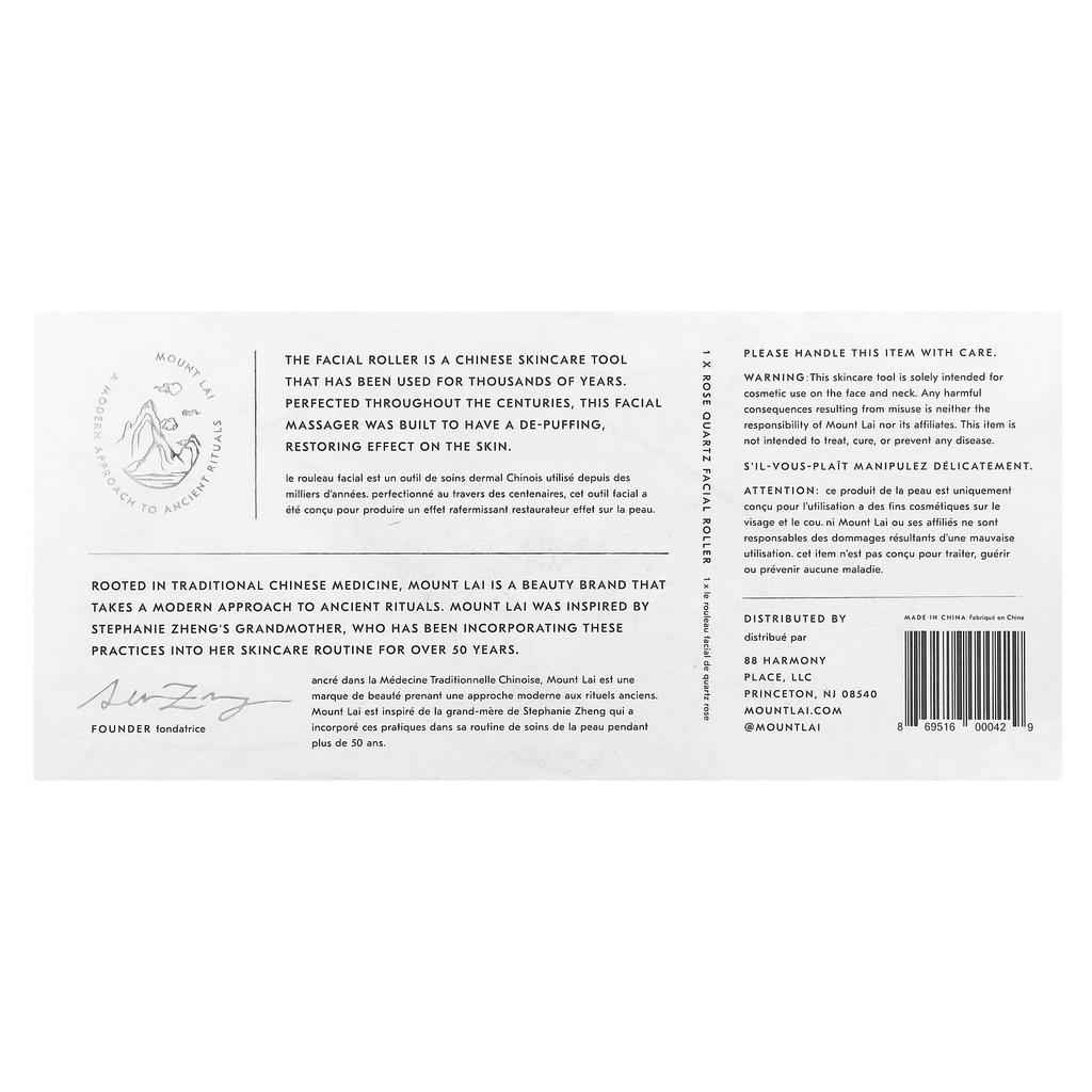 Rose Quartz Facial Roller, 1 Roller