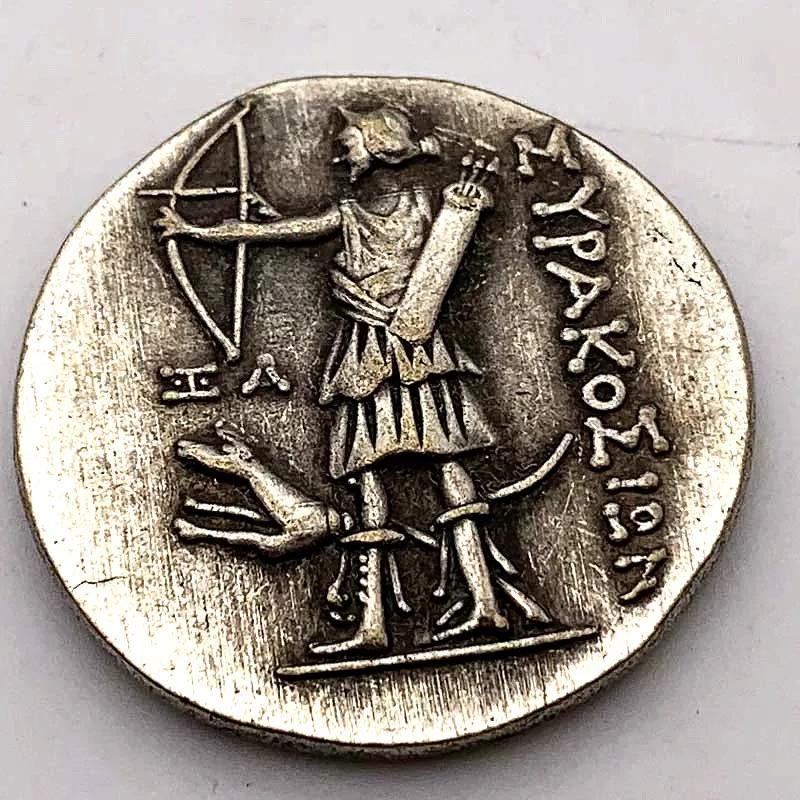 16 Greek relief shaped craft brass antique commemorative coins, leaping horse magic old copper coins commemorative medal