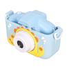 Детская цифровая камера Blue Little Monster 40MP 2-дюймовый IPS-экран для защиты глаз от солнца с двумя линзами HD