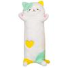 Cute Cat Animal Long Throw Pillow Children'S Bed Sleep Pillow Three-Color Kitten Plush Doll Birthday Gift