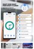Умный цилиндр замка Tuya APP: Противоугонный замок на ручку для помещений, с отпечатком пальца, картой, паролем