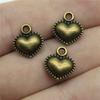 Подвеска в виде персикового сердца с подвесками Love Charms для мужчин, элегантные художественные принадлежности