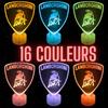 Lampe de Chevet 3D LED Voiture Lamborghini, Veilleuse changement de Couleurs, Lampe Tactile Bureau et Chambre, idée Cadeau