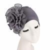 New Woman Beautiful Flower Turban Elastic Cloth Head Cap Hat Ladies Hair Accessories Muslim Women's Hijabs Scarf Cap