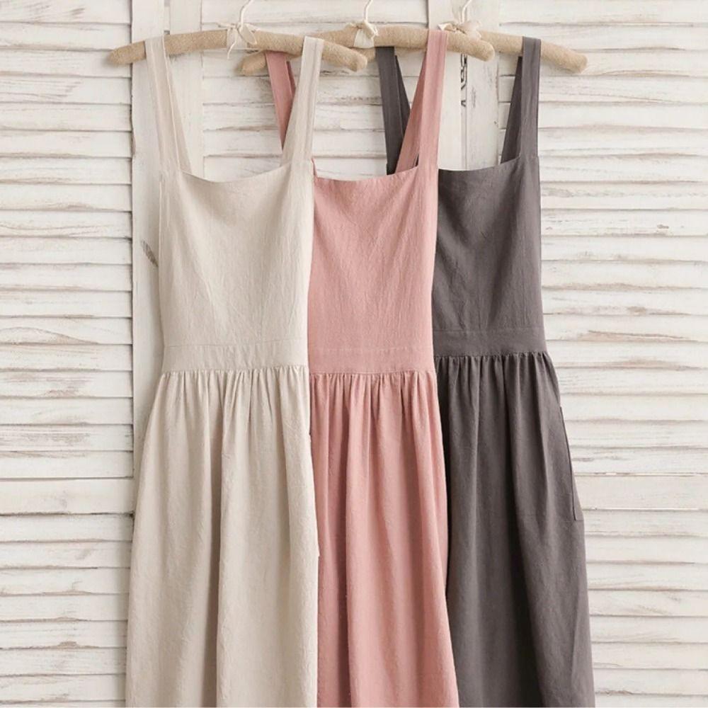 Adult/Children Kitchen Cooking Apron Solid Color Children's Apron Florist Apron  Cooking Baking