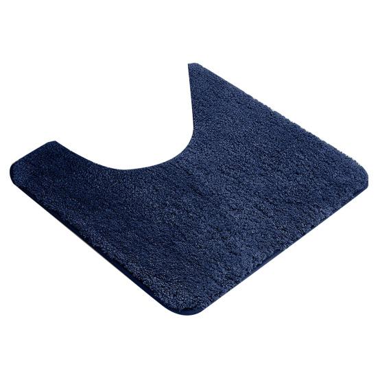 Absorbent Toilet Rug U Shaped Plush Floor Mat Machine Washable Non Slip Contour Bathroom Rug Dry Quickly for Toilet