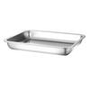 Thickened Stainless Steel Rectangular Dinner Plate Rustproof Serving Trays Barbecue Tray  Canteen