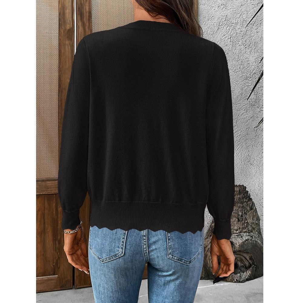 Women Thin Cardigans Cool Summer Tops Vneck Long Sleeve Knitted Outerwear Jackets Coats