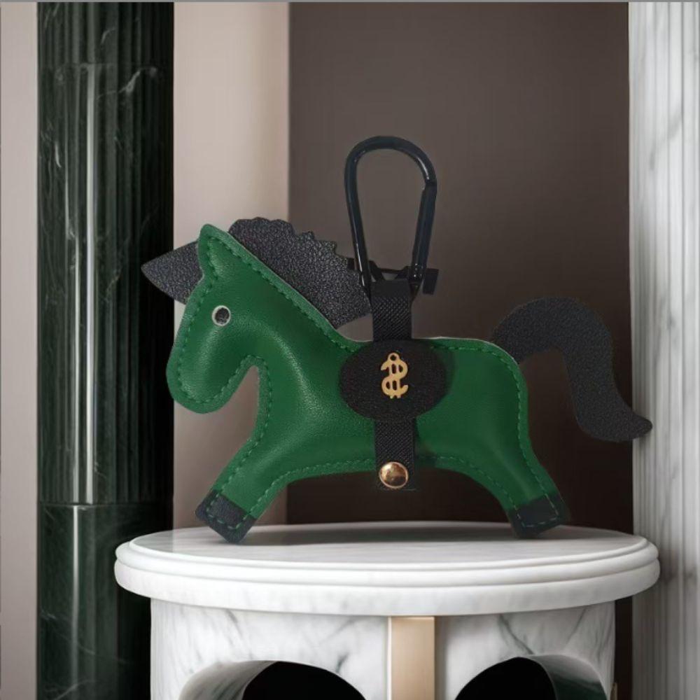 Handmade Stitching Horse Pendant Multi-color Keychain New Trend Bag Charm  Backpack Accessory