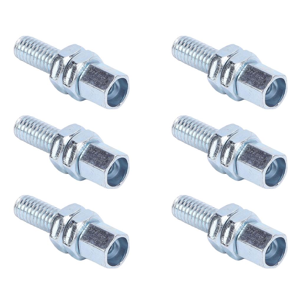 6PCS M6 Hollow Screw Kit High Hardness Steel Alloy Hollow Screw Nut Set for Motorcycle 212cc ATV Go Kart