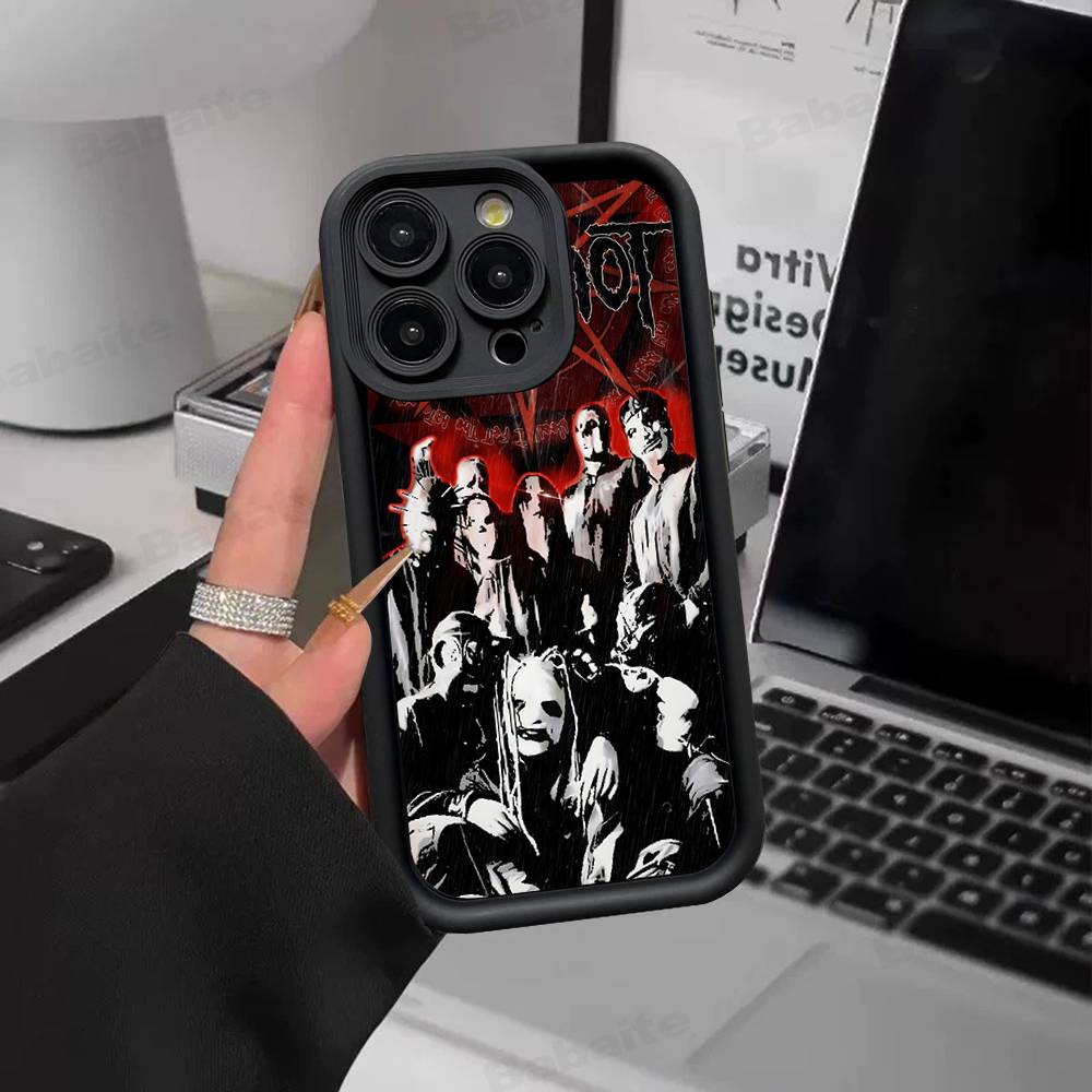 Чехол для телефона Band Cool-S-SlipknotS-S для IPhone 17 16 15 14 13 12 11 Pro Max Mini Plus Мягкая задняя крышка из ТПУ
