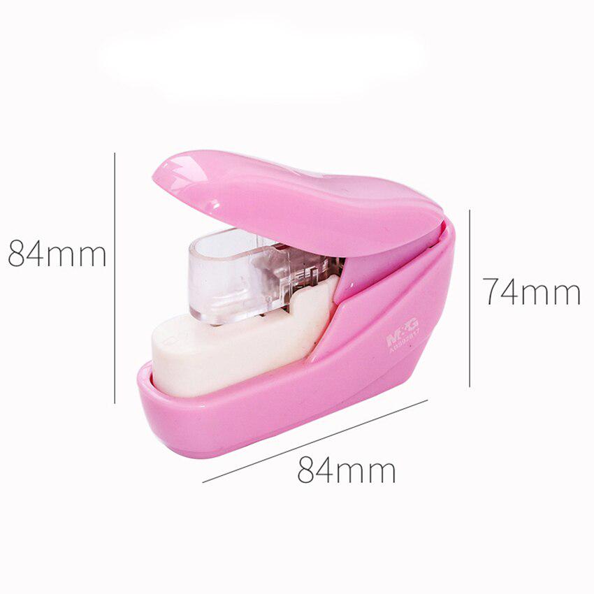 Students Stationery Nail Free Stapler Stapleless Safe Staplers 5 Sheets Capacity for Paper Binding Office Supplies Stapling Tool