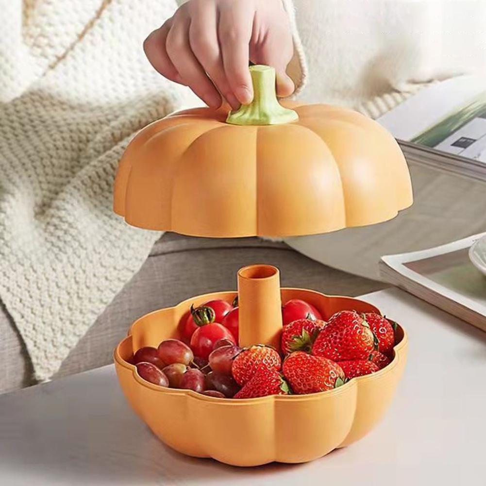 Съемная коробка для закусок в форме тыквы, пищевая сервировочная тарелка для ореховых сладостей