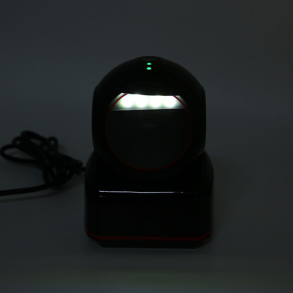 Bar Scanner USB 2D 1D Omnidirectional Sensing 617nm Red LED Desktop Label Reader for Phone Computer Screens