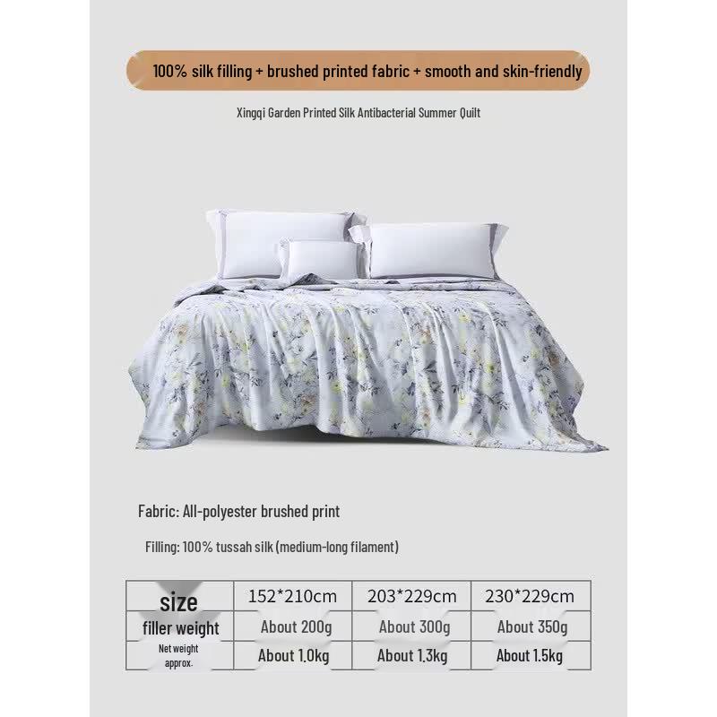 FUANNA Antibacterial Double Summer Silk Quilt