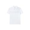 Solid Color Casual Sports Simple Knitted Short Sleeve Polo Shirt Men Polo Shirts White F11M222122FWT