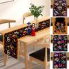 Mexican Day of The Dead Halloween Decoration 2025 Halloween Table Runner Party Tablecloth Wedding Desktop Decor Room Decor