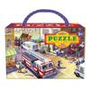 Part 2 Fire Truck Jigsaw Puzzle, 20 Pieces, Mixed Colors Jigsaw Puzzle, Childrens Games, Educational Toys