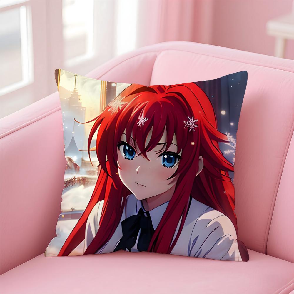 Anime Cartoon HHigh SSchool DxDBeautiful Cushion Cover Pillow Case Soft Skin Friendly Fabric Concealed Zipper