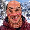Мужская зимняя 3D-печать смешной лыжный шарф-шапка для активного отдыха