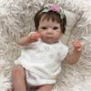 Lifelike 48 Cm Reborn Baby Doll Bettie Soft Cloth Body Alive Baby Doll Toys for Kids 3+ Years Old Hand Rooted Hair Newborn Doll Child Bedtime Play Toy