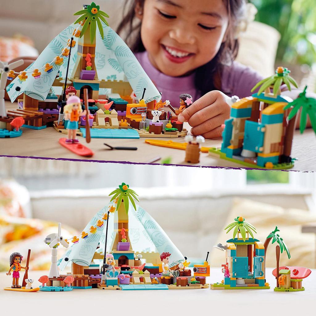 LEGO Friends Beach Glamping 41700 Игрушечный блок Подарочная ролевая игра Кукла Кукла Девочки Возраст 6+