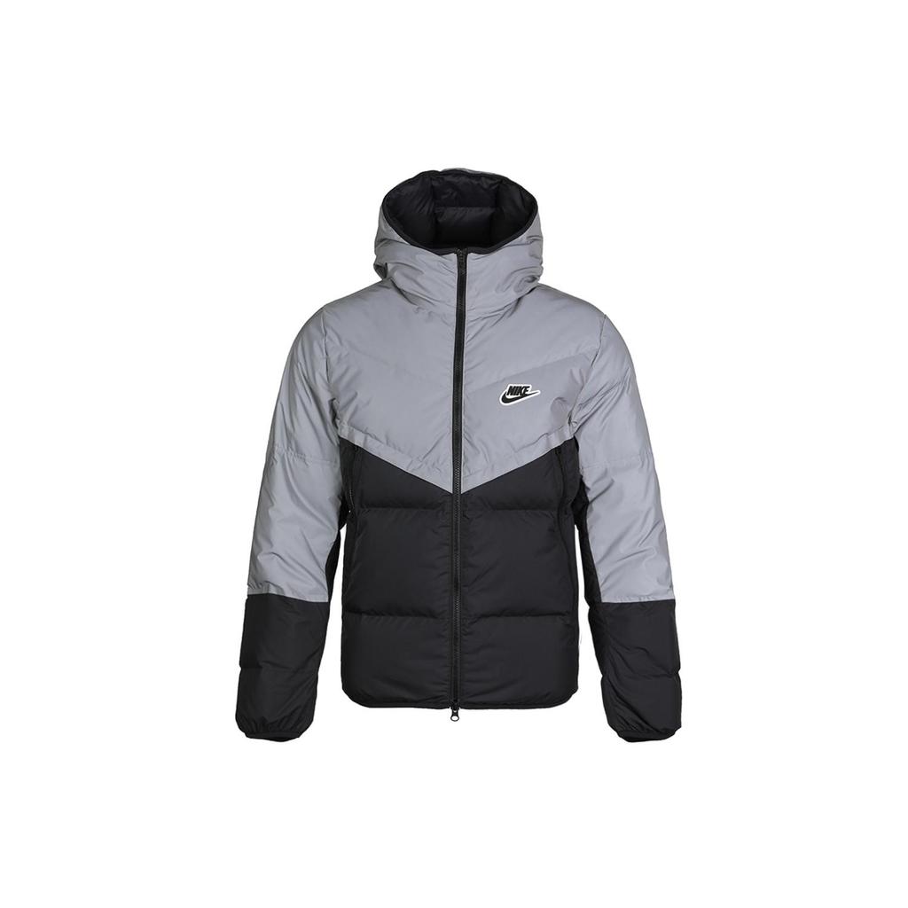 Nike Пуховик Зимний Мужской Черно-серый CZ1493-010