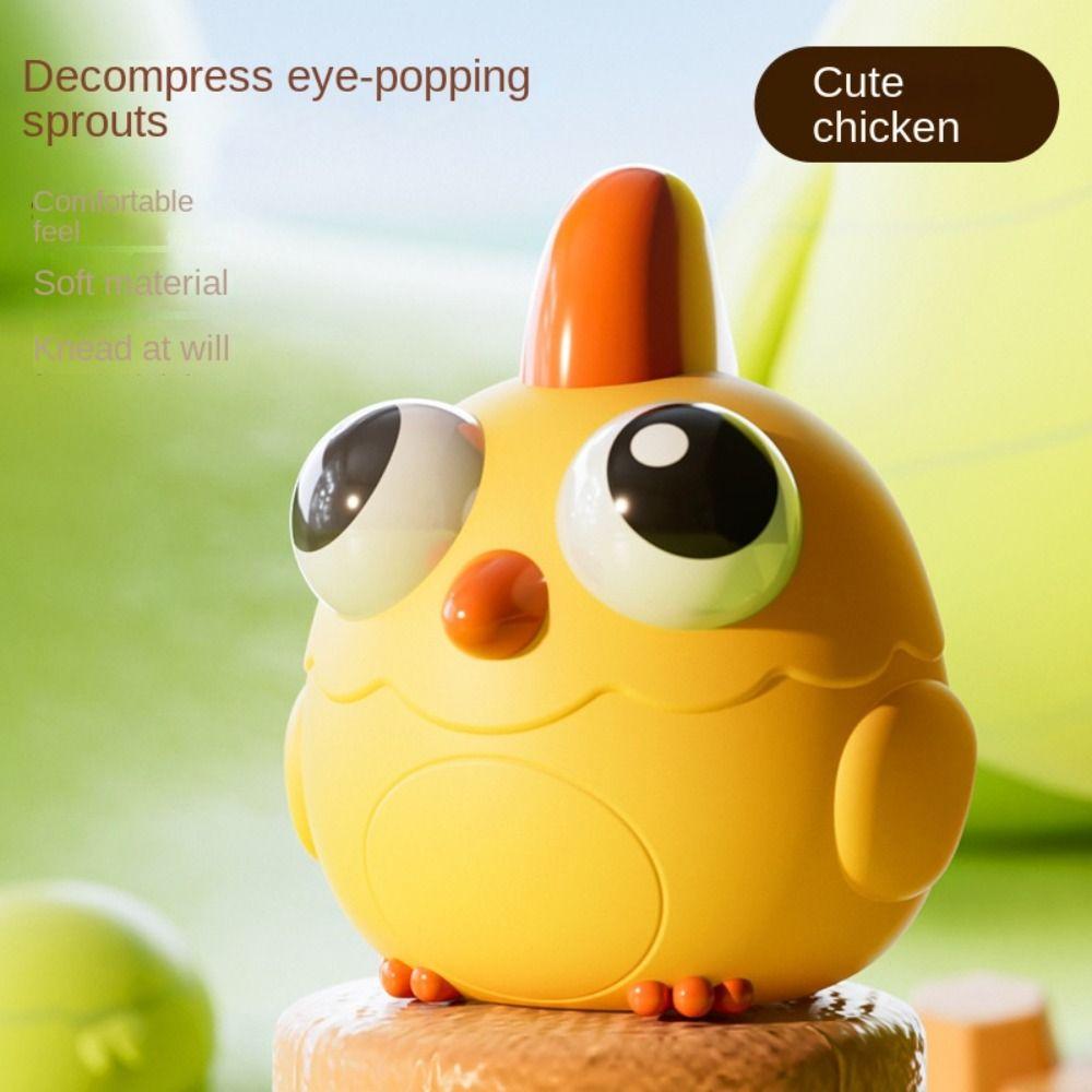 Portable Cartoon Animal Squeeze Toys Eye Pinch Toys Fidget Toy New Eyeball Burst Squeeze Toy
