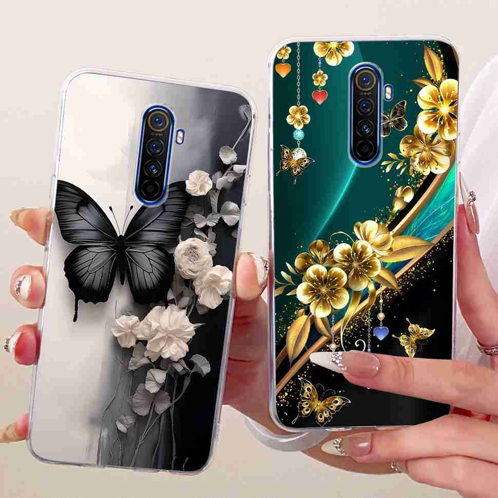For Realme X 2 X2 Pro RMX1931 Case Cartoon Cat Simple Silicone Cover For Oppo Realmex2 Pro Phone Case Shockproof Bumper