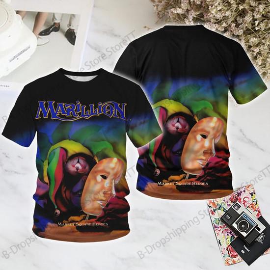 Rock T Shirt Marillion Band 3D Print T-Shirt Men Women Fashion Casual Oversized Short Sleeve Tops Tees Pain Tour 2025 Clothes