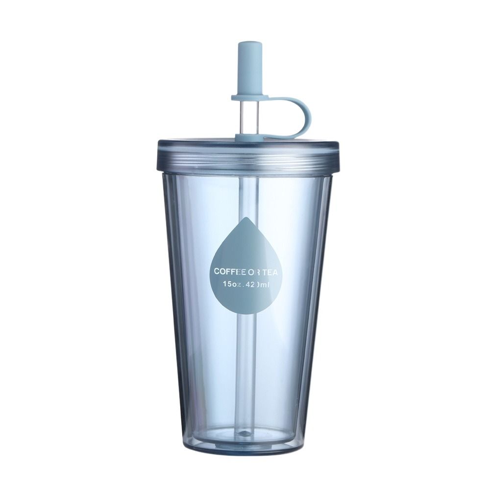Прозрачные стаканы для холодного кофе Многоразовый стакан для воды Легко моющийся пластиковый стакан Летний