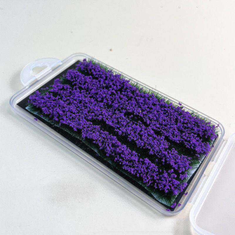 4Pcs 8Mm Miniature Grass Tufts Model Railway Scenery Material Artificial Farm Crop For Garden Landscape Diorama