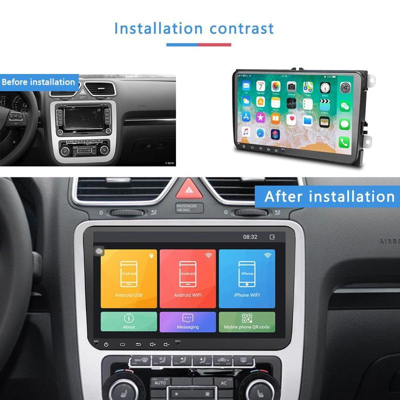 Авторадио для PASSAT/Golf/Polo 8,1 Android Автомобильный радиоприемник 9 дюймов Volkswagen WIFI GPS-навигация MirrorLink Автомобильный видеорегистратор FM Bluetooth Автомобильный Hi-Fi-плеер