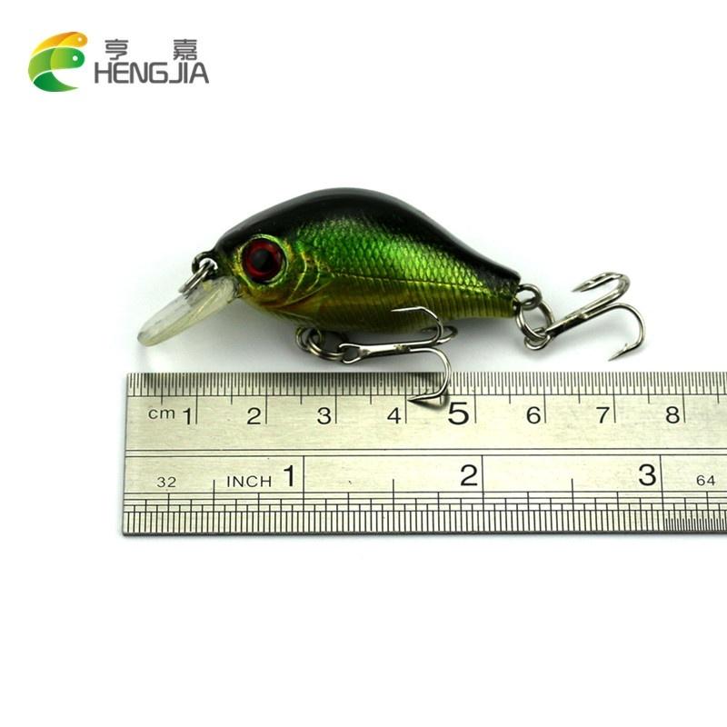 HENGJIA 0,3 унции/2,16 дюйма пластиковая приманка для Stream River, реалистичная приманка для щуки, окуня, форели, партия 4