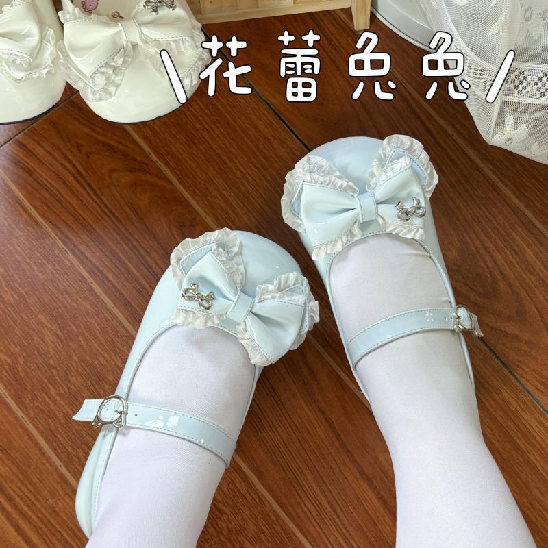 Туфли Mary Jane Shufeng с юбкой jk однословная пряжка круглый носок милые сладкие lo туфли