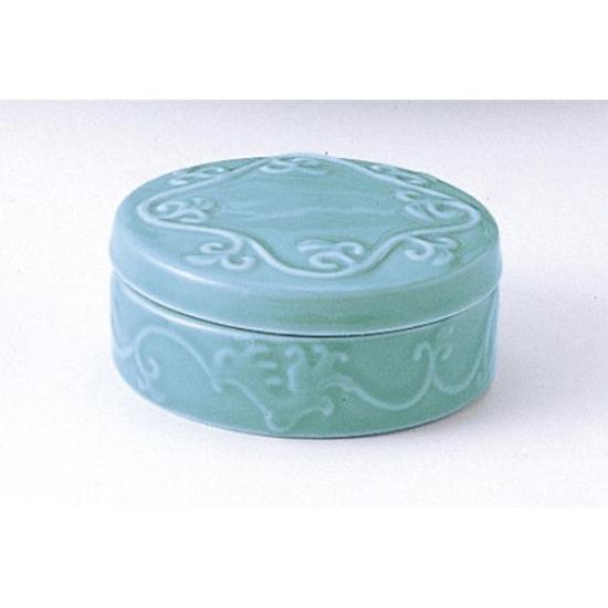 Celadon incense burner, 3-inch (3-inch) size, suitable for memorial services, Obon, and equinoxes. Buddhist altar accessories.