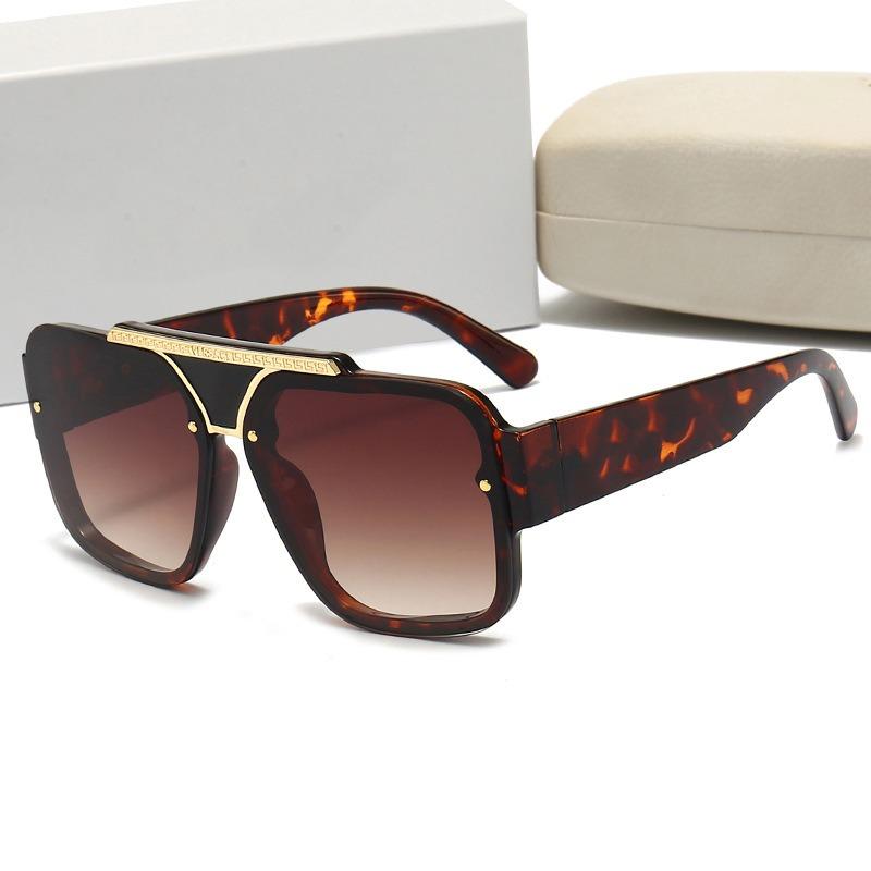 Trend Women Oversized Pilot Sunglasses Men Designer Eyeglasses Vintage Big Frame Eyewear Punk Driving Shade UV400