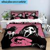 3PCS Scr-eam Horror Movie 3pcs Bedding,Including 3PCS Duvet Cover And 2pcs Pillowcases Perfect for Christmas,Ideal for Bedroom, Dormitory