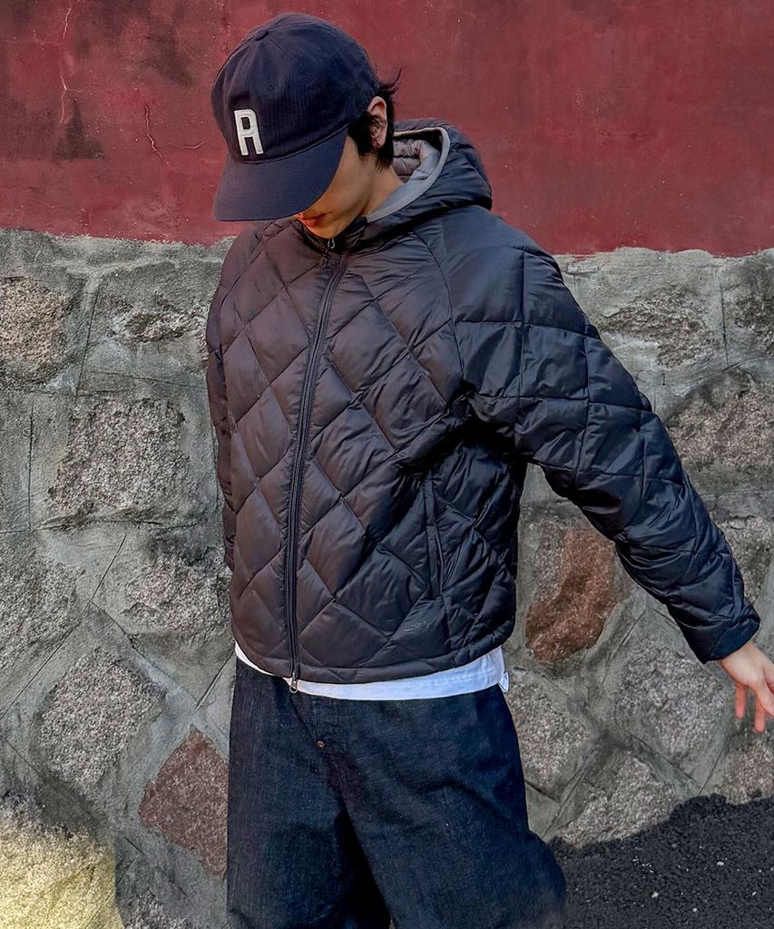 NICEGHOSTCLUB Hooded Light Down Jacket_Charcoal(Ng2Gwub900A)